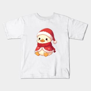 Cute Christmas Duck Kids T-Shirt